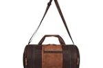 Gear Clubsport 3 9″/33L Faux Leather Large Water Resistant Duffle Bag/Travel Bag/Gym Bag for Men & Women(Brown-Tan) Rs. 599 – Amazon