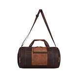 Gear Clubsport 3 9″/33L Faux Leather Large Water Resistant Duffle Bag/Travel Bag/Gym Bag for Men & Women(Brown-Tan) Rs. 599 – Amazon