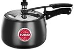 Amazon Brand – Solimo Hard Anodised Pressure Cooker With Stainless Steel Lid, 3 Liter Rs. 1059 – Amazon
