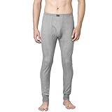 Dixcy Scott Originals Mens Slim Fit Mid Rise Solid Ankle Length Cotton Thermal Trousers (Grey Melange)-L Rs. 329 – Amazon