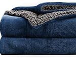 BSB HOME Polyester Micromink Summer Ac/Mild Winter/Heavy Winter Sherpa Blanket (Single), 200 TC Rs. 989 – Amazon