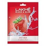Lakme Blush & Glow Strawberry Sheet Mask|| 25 ml Rs. 49 – Amazon
