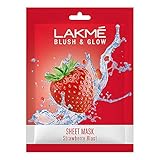 Lakme Blush & Glow Strawberry Sheet Mask|| 25 ml Rs. 49 – Amazon