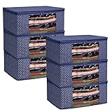 Homestrap Set of 6 Cotton Quilted Saree Covers | 3-Layered Foldable Storage Bags with Transparent Window & Zip Rs. 629 – Amazon