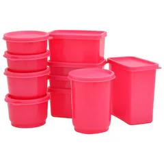 Mastercook Assorted Colour Plastic Container 1.5 L (Set of 10)