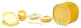 Signoraware Plastic Dinner Set – 23 Pieces, Lemon Yellow Rs. 1013 – Amazon