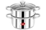 Pigeon By Stovekraft Steel X Steamer Stainless Steel Induction Base 4.6 litres Rs. 499 – Amazon