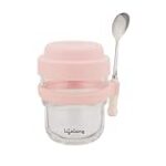 Lifelong 430ml Oatmeal Mug | Airtight Glass Mug with Lid, Spoon Rs. 299 – Amazon