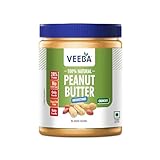 VEEBA Natural Peanut Butter High Protein No Added Sugar 1Kg Rs. 289 – Amazon