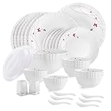 Cello Opalware Dazzle Lush Fiesta Dinner Set, 37 Units Rs. 1899 – Amazon