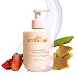 mCaffeine Breeze Perfume Body Lotion 300ml| Niacinamide, Cocoa & Shea Butter For Deep Moisturization | Lightweight, Non-Sticky & Daily Use | Aqua-Fresh Beachy Fragrance | Winter Cream for Dry Skin