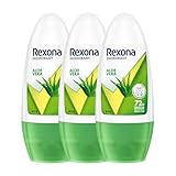 Rexona Aloe Vera Underarm Roll-On Deodorant pack of 3