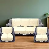 Kuber Industries Floral Sofa Cover 5 Seater |Pack of 6 (Cream) Rs. 288 – Amazon