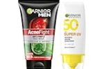 GARNIER Men Acno Fight Anti Pimple Face Wash 100g + Sunscreen 30ml