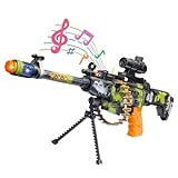 Kidoyz Revolving Machine Gun Toy with Stand and Carry Strap, Flashing Lights & Sound Effect Rs. 346 – Amazon