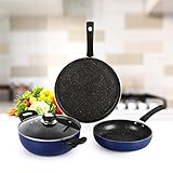 Cello Regal 3 Piece Cookware Set, Induction and Gas Compatible Rs. 1068 – Amazon