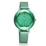 Fastrack Vyb Aurora Quartz Analog Green Dial Stainless Steel Strap Watch for Girls-FV60010QM03W Rs. 975 – Amazon