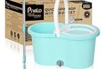 Pivalo Bucket Quick Spin Mop with 2 Microfiber Wet Dry Mophead Floor Cleaning pocha Rs. 370 – Amazon