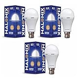 Halonix 8.5 Watt B22 LED White Rechargeable Emergency light Inverter Bulb, Pack of 3 Rs. 465 – Amazon
