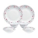 Larah by Borosil Pentas Opalware Dinner Set, 6 -Piece