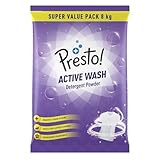 Amazon Brand – Presto! Active Wash Detergent Powder | 8 Kg