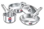 Prestige TRIPLY 4 Pc Cookware Set | Gas & Induction base