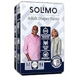 Amazon Brand – Solimo Adult Diapers Pant Style | Medium Size | 30 Count