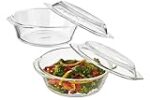 Amazon Brand – Solimo Set of 2 Borosilicate Glass Casserole-Cum-Serving Bowl with Lid 650 Ml Each Rs. 799 – Amazon