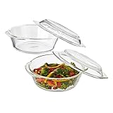 Amazon Brand – Solimo Set of 2 Borosilicate Glass Casserole-Cum-Serving Bowl with Lid 650 Ml Each Rs. 799 – Amazon