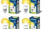 Crompton Dyna Ray 9W Round B22 LED Warm White Pack of 4 Rs. 169 – Amazon