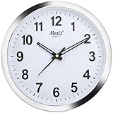 Matiz 101 Round Wall Clock Silver Color Plastic Case Rs. 129 – Amazon
