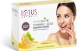 LOTUS HERBALS WhiteGlow Vitamin C + Gold Radiance Facial Kit |(5 x 11.4 g)