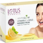 LOTUS HERBALS WhiteGlow Vitamin C + Gold Radiance Facial Kit |(5 x 11.4 g)