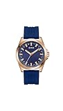 Guess Men Blue Round Stainless Steel Dial Analog Watch