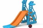 Solimo Garden Penguin Slide with Basketball