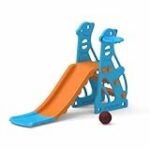 Solimo Garden Penguin Slide with Basketball