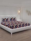 Moca By Monte Carlo 120 TC Queen Size Bedsheet with 2 Pillow Cover Set