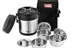 MILTON Thermosteel Hot Meal 3 Container Lunch Box