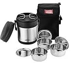 MILTON Thermosteel Hot Meal 3 Container Lunch Box