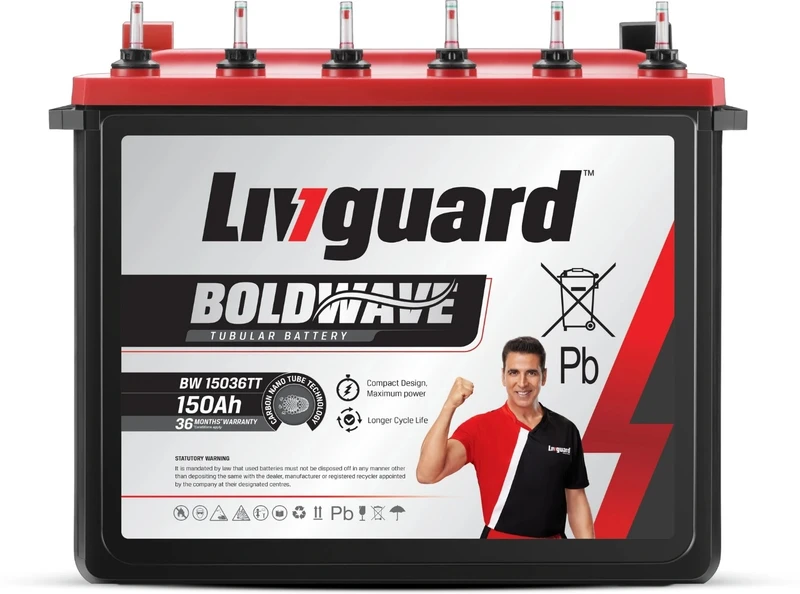 Livguard 3 Year Warranty Tubular Inverter Battery(150 Ah, BW15036TT)