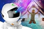 FLYNGO Plastic Astronaut Night Light Galaxy LED Projector Lamp