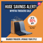 Men’s Trousers up to 90% off from ₹172