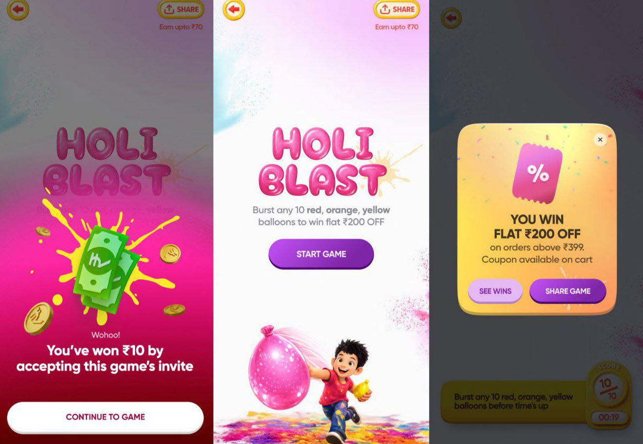 Swiggy Holi Game Offer 