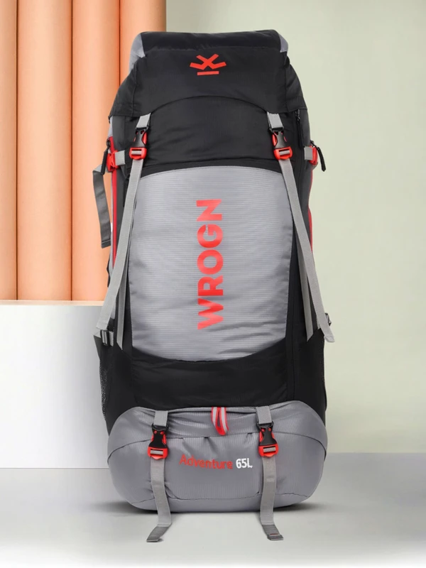 WROGN Trekking Bag with Rain Cover/Shoe Compartment Rucksack – 65 L