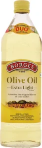 BORGES Extra Light Olive Oil Glass Bottle (1 L)