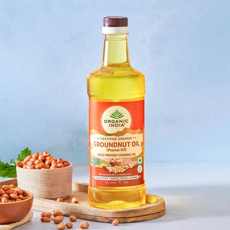 ORGANIC INDIA Groundnut Oil 1 Litre
