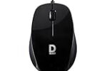 D SELECT Wired Mouse DS112-Black with USB Type C Connector
