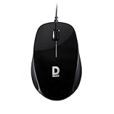 D SELECT Wired Mouse DS112-Black with USB Type C Connector