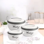 cello Sapphire Grey Pack of 3 Thermoware Casserole Set