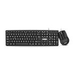 FRONTECH Wired Keyboard and Mouse Combo